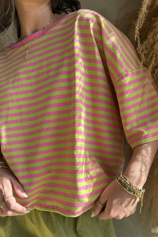 Sunday Morning Tee Peony & Lime